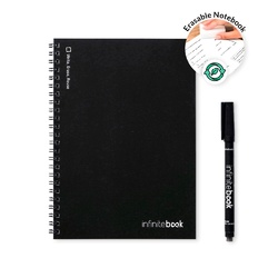 INFINITEBOOK LINED A5. Infinitebook avec couverture souple et 15 pages lignées pour tableau blanc