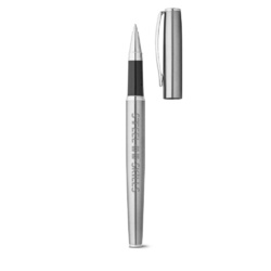 ELLA. Set de stylos à bille et rollers avec corps avec clip en acier inoxydable (53% rSS)