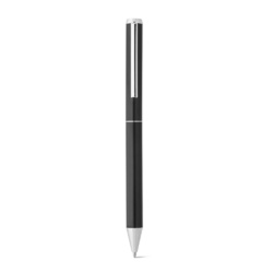 LEAH. Parure de stylo à bille et de roller en aluminium (94% rAL) avec clip