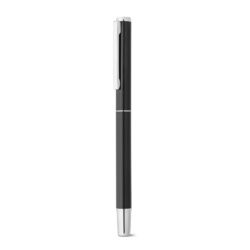 LEAH. Parure de stylo à bille et de roller en aluminium (94% rAL) avec clip