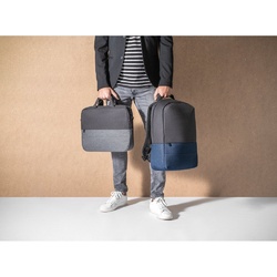 GENOA BPACK. Sac à dos antivol en polyester recyclé haute densité 600D