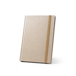 DICKINSON. Cahier A5 à couverture rigide en papier de canne à sucre (80 % canne à sucre) avec pages lignées