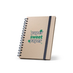 PROUST. Cahier A5 à spirales, couverture rigide, en papier de canne à sucre (80% canne à sucre) avec pages unies