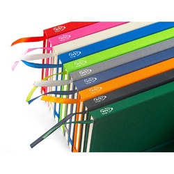 ANNE. Cahier A5 en polyester recyclé (100% rPET) avec pages lignées