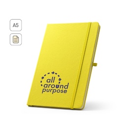 ANNE. Cahier A5 en polyester recyclé (100% rPET) avec pages lignées