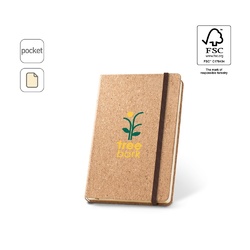 HAWKINS. Carnet de poche en liège avec 160 pages unies