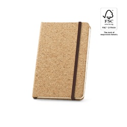 HAWKINS. Carnet de poche en liège avec pages unies, en matériau certifié FSC™ et autres matériaux contrôlés