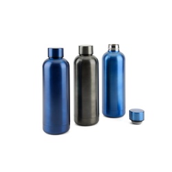 ODIN METTALIC. Bouteille en acier inoxydable recyclé à 90% 550 mL
