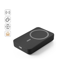 AMPERE 10. Batterie nomade magnétique de 10 000 mAh avec chargeur sans fil ultrarapide de 15 W en ABS recyclé (100 % rABS)