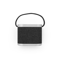 GUETTA. Enceinte portable de 5 W avec chargeur sans fil ultra-rapide de 15 W et autonomie de 2 h en bambou et PET recyclé (100 % rPET)