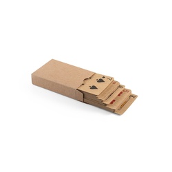 FISCHER. Jeu de 54 cartes classiques en papier kraft, fabriquée à partir de matériaux certifiés FSC™ et d'autres matériaux contrôlés