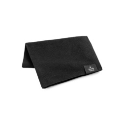 SERENITY. Écharpe en polyester recyclé (100% rPET) avec détail cousu pour la personnalisation