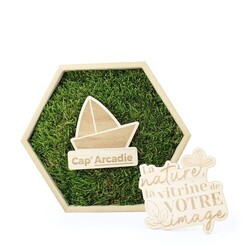 Trophée mousse hexagonal