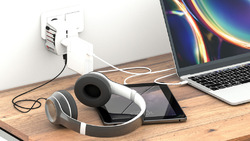 SKROSS Adaptateur de voyage universel MUV 2-Pôles avec USB