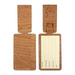 Porte-étiquette bagage liège