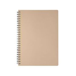 Cahier à spirale cuir régénéré