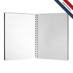 Cahier spiral cuir régé.