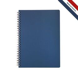 Cahier spiral cuir régé.