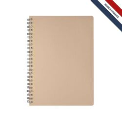 Cahier spiral cuir régé.