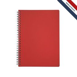 Cahier spiral cuir régé.