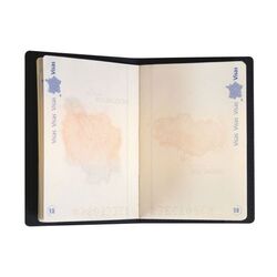 Porte-passeport cuir régénéré