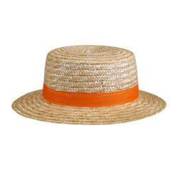 Chapeau paille dorée - CANOTIER