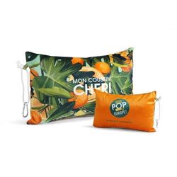 Coussin de voyage polyester recyclé 170g (toucher velours)