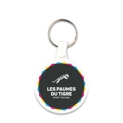 PORTE CLES PLASTIQUE SOUPLE ROND Ø41 mm (anneau 25 mm)