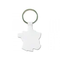 PORTE CLES FORME FRANCE (anneau 25 mm)