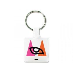 PORTE CLES CARRE 35 mm (anneau 25 mm)