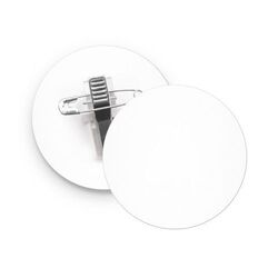 BADGE PLASTIQUE (PS) ROND Ø55 mm AVEC PINCE EPINGLE
