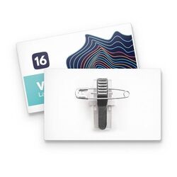 BADGE PLASTIQUE (PS) RECTANGLE 70x43 mm AVEC PINCE EPINGLE