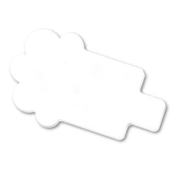 BADGE PLASTIQUE (PS) AVEC PINCE EPINGLE