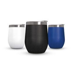 MUG ISOTHERME DOUBLE PAROI INOX AVEC COUVERCLE EN INOX RECYCLE