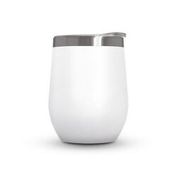 MUG ISOTHERME DOUBLE PAROI INOX AVEC COUVERCLE EN INOX RECYCLE
