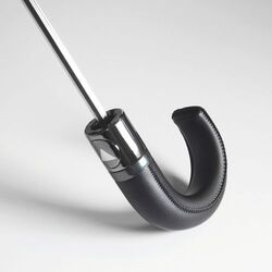 Parapluie pliable poignée PU courbe