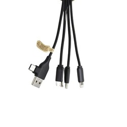 Câble de charge 6 en 1 lumineux Bambou Noir