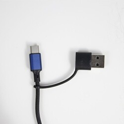 Câble long 6 en1 Aluminium 120cm Noir