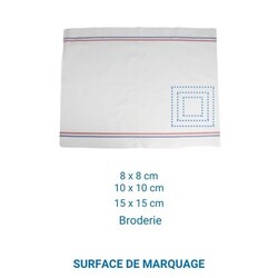 Torchon coton COLMAR - Blanc