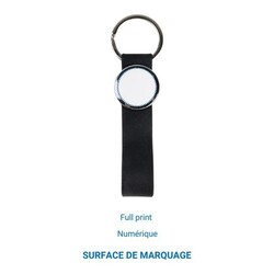 Porte-clés SILICONE 25 - Noir
