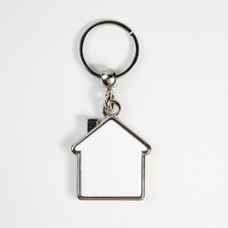 Porte-clés Métal MAISON - Gris