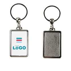 Porte-clés Métallique rectangle L - France