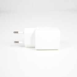 Chargeur USB 20W 2 ports Usb, prise UE Blanc
