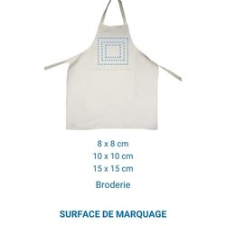 Tablier coton AUGUSTE 300 - France - Ecru