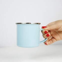 Tasse émaillée - 300 ml Rose Clair