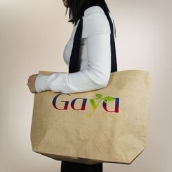 Sac jute GAYA - Anses Bleues Foncées