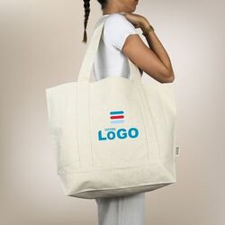 Cabas coton OXFORD recyclé - Bleu Marine