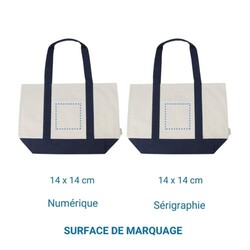 Cabas coton OXFORD recyclé - Ecru