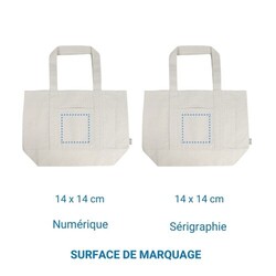 Cabas coton OXFORD recyclé - Ecru