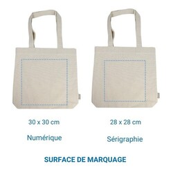 Cabas coton COPENHAGUE - Ecru